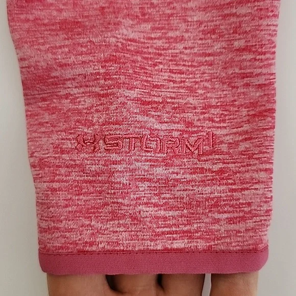 Under Armour Cold Gear Storm 1 Heathered Pink Hoodie Pocket Size S - Picture 5 of 14